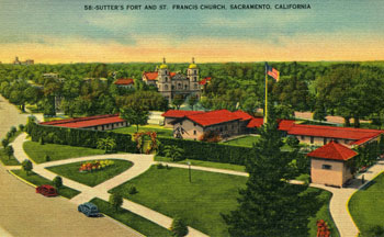 Sutters Fort and St. Francis of Assisi Church