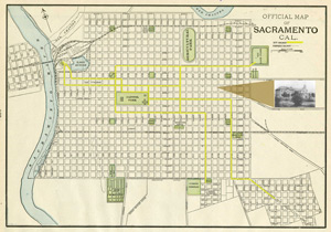 Sacramento Street Railway Map