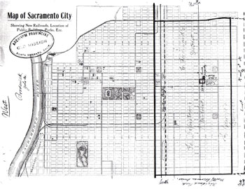 Map of Sacramento City